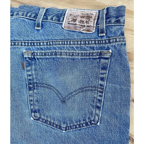 Vintage Vtg. Levis 513 Loose Fit‎ Straight Leg Jeans Men's Blue Sz. 50x30 - Picture 10 of 12